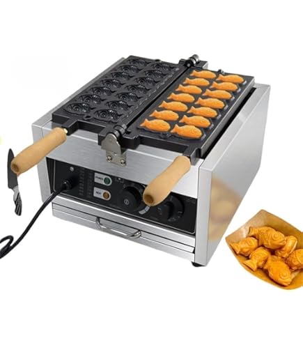 Amazon｜鯛焼き器 鯛焼きメーカー 業務用 電気たい焼き機 14穴、業務用