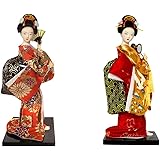 日本人形 舞踊 舞妓芸者人形モデル オリエンタルドール 装飾 25cm 日本のお土産 外国人へのプレセント 日本着物人形 2個セットギフト人形