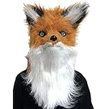 [ec-drive] 口が動く 動物 狼 被り物 (茶色)