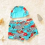 S&C Live 水着 キッズ子供 男の子 キャップ付水着2点セット ROBOCAR柄/海世界柄　車柄　ベビー水着　赤ちゃん水着　出産お祝いプレゼント　子供お誕生日プレゼント 七三五祝いプレゼント　ス