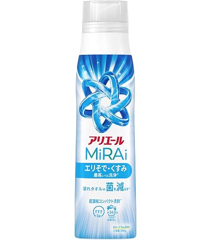 Amazon | アリエールMiRAi ＜洗浄プラス＞ ボトル本体340g+詰替え640g
