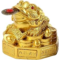 値下げっす！　中国　カエルさんの置物 樹脂製の中国のラッキーなお金のカエルの像、3つの脚のtoad