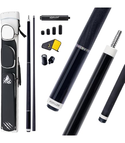 Amazon.co.jp: KONLLEN カーボンファイバープールキューセット、プレイ