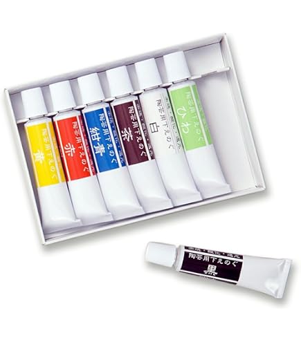 Amazon.co.jp: 新・陶芸下絵の具 無鉛 呉須 7色セット : ホビー