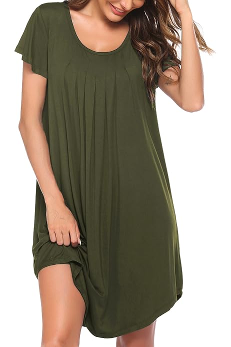Nightgown Cotton Sleep Shirt 