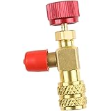 Mtsooning R410a R32 コントロールバルブ エアコン ガスチャージバルブ 異径 変換アダプター 流量制御バルブ 1/4"オス 5/16"メス