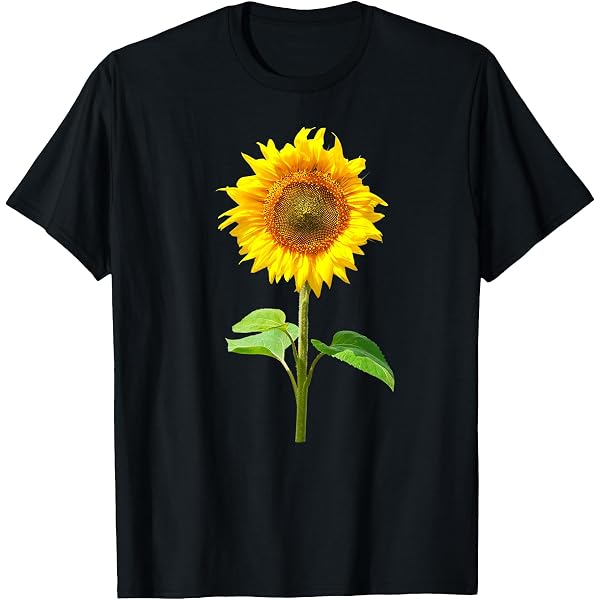 Amazon | ひまわり 花柄 花 シンプル ポジティブ 夏 グラフィック T