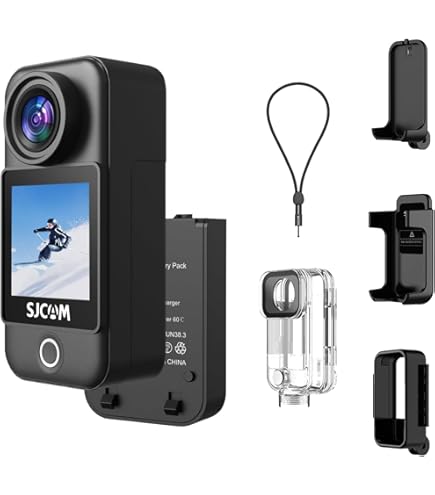 Amazon | SJCAM C200 4KミニWiFiアクションカメラ 1.28インチIPS