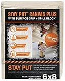 Stay Put 04329 Canvas with Surface Grip and Spill Block, 6 x 8' [並行輸入品]