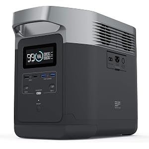 ECOFLOW(エコフロー) ポータブル電源 EFDELTA大容量1260Wh(350,000mAh) AC高出力160…