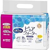 シルコット ウェットティッシュ ピュアウォーター 純水99% 詰替 480枚(60枚×8)