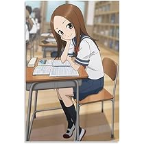 からかい上手の高木さん　アートパネル冬 からかい上手の高木さん - 描き下ろしイラスト 高木さん サンタ