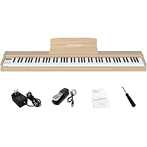 □ 直接引取限定 KIMFBAY 電子ピアノ 88鍵盤 ホワイト BL-8813 Amazon | KIMFBAY 電子ピアノ 88鍵盤スタンド付き 軽量