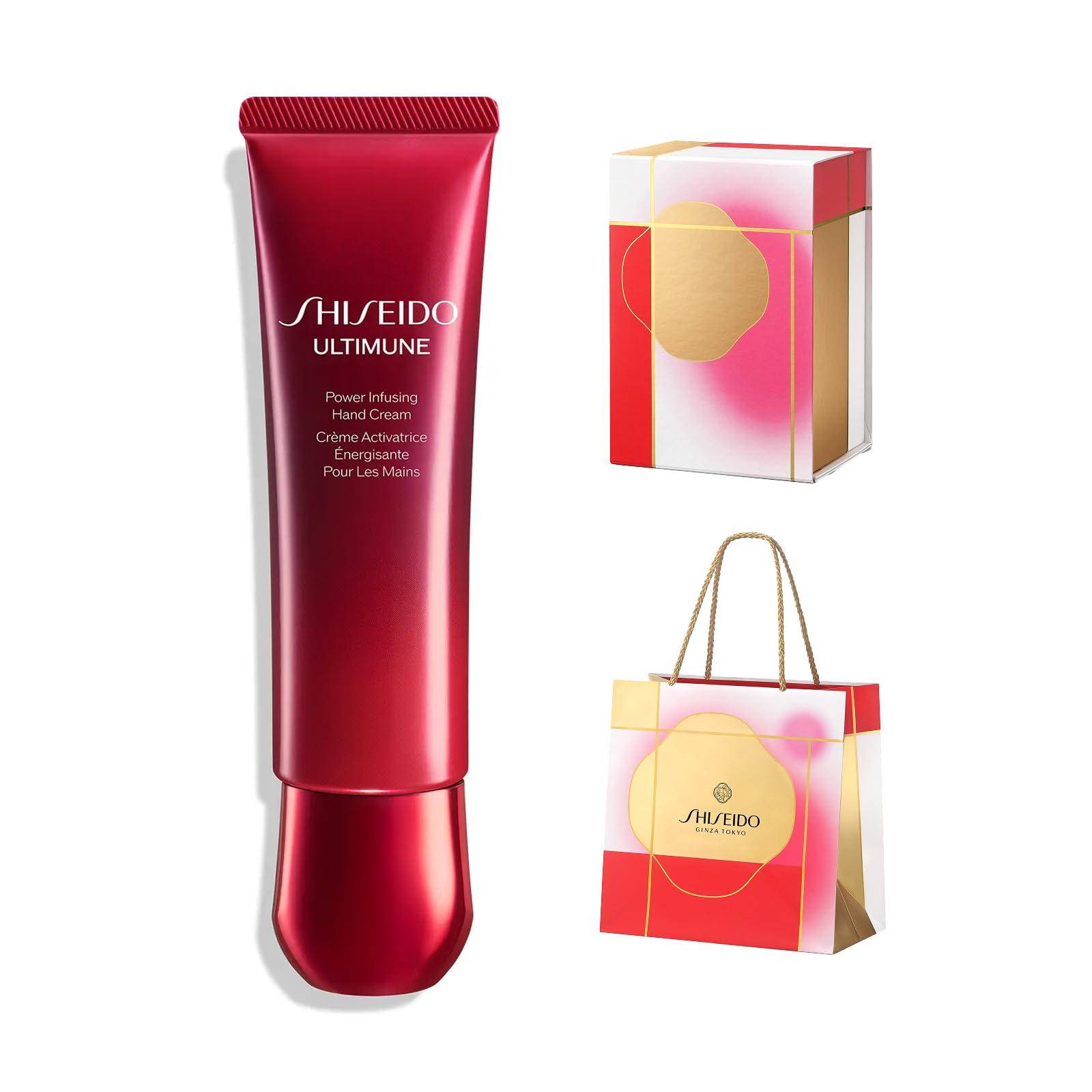 SHISEIDO アルティミューン パワライジング ハンドクリーム 50g 【Holiday ラッピング包装】 | ハンドクリーム ・ ハンドケア | クリーム状 | グリーンフローラルの香り | 保湿 ホリデー コフレ | 資生堂