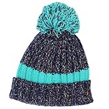 Grin Buddy キッズ ポンポンニットキャップ【GF-8035】 (53cm, ネイビー)