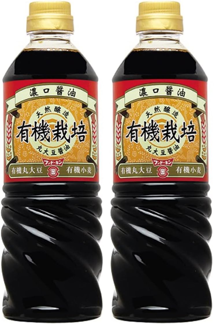 【46%OFF】【1,340円】 フンドーキン醬油 有機栽培濃口醤油 720ml×2本