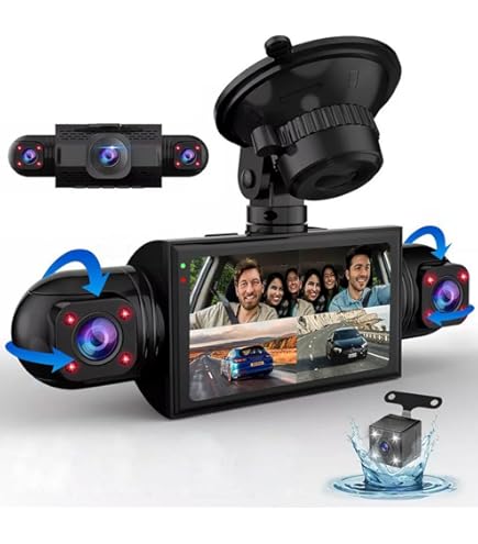 Amazon.co.jp: ドライブレコーダー 360度 全方位保護 4カメラ
