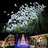 MEIKEE ストリングライト LED ソーラーフェアリーライト ソーラー充電式 光センサー 昼白色 16.7メートル LED100個付き 防水IP55 庭やクリスマスやパーティーや結婚式の場合に最適