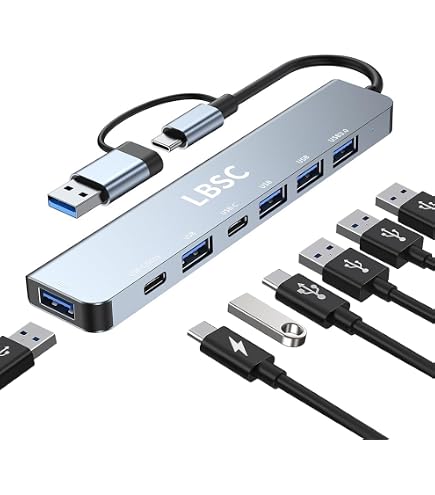 Amazon | USB C ハブ 7-IN-1 7ポートUSB A 分岐 USB Hub 分配器