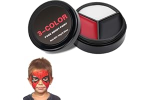Chisafly フェイスペイント 3色 絵の具 マタニティペイント ボディペイント 顔ペイント 白塗り 安全 無毒 エコ コスプレ 仮装 ハロウィン クリスマス