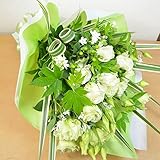[エルフルール]店長おまかせボリューム花束 フラワーギフト 誕生日 クリスマス 記念日 結婚祝い 退職祝い プレゼント 母の日 花 ギフト (ホワイトグリーン)