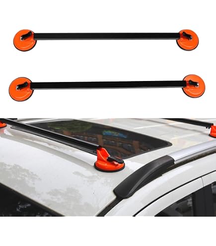 Amazon | 2個 36.22インチ 車用ルーフラック クロスバー 低風騒音車