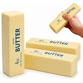 3 PCS Butter Squishy, 14cm Slow Rebound Cute Butter Squeeze Stress Balls, Soft Squeeze Realistic Butter Sticks, Slow Rising S