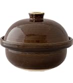Amazon｜長谷園 かまどさん 土鍋 二合炊き 直径約21.5×高さ14cm 伊賀焼