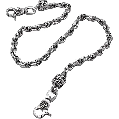 Amazon.co.jp: Uniqsum フレアクロスウォレットチェーンバイカーキー