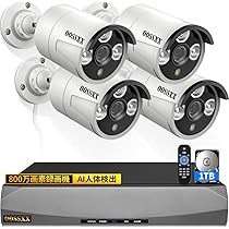 Amazon.co.jp: 【最強翌日配送・4K800万画素録画機・AI人体検知