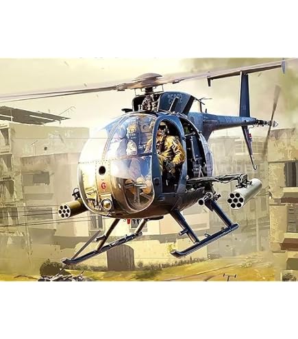 Amazon | 1/18 MH-6 LITTLE BIRD NIGHT STALKER ヘリ 模型