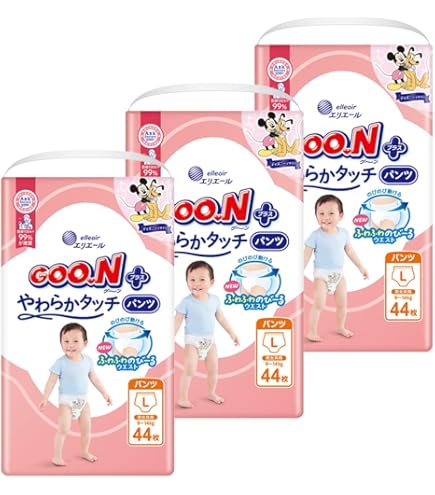 Amazon.co.jp: 【テープ Lサイズ】グーンプラス 敏感肌設計 おむつ(9