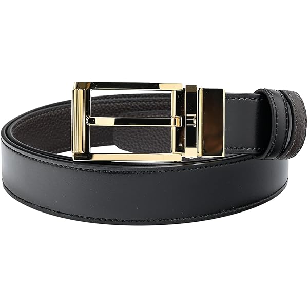 Amazon | [ダンヒル] ベルト 30mm リバーシブル レクタンギュラー