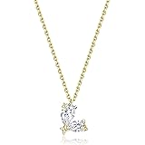 [SunSweet.L] 【Amazon限定ブランド】ネックレス レディース プラチナコーティング 金属アレルギー対応 シルバー925 最高級キュービックジルコニア ペンダント 人気 華奢 本物ジュエリー