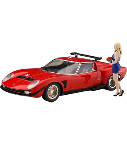 Amazon | 1/12 ランボルギーニ イオタ SVR (レッド) 完成品 | ミニカー