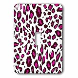 3dRose LLC lsp_112934_1 Hot Pink Snow Leopard Print White Girly Cheetah Spots Stylish Animal Fur Pat