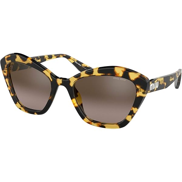 Amazon | (ミュウミュウ)Miu Miu サングラス 10NS ブラック 猫の