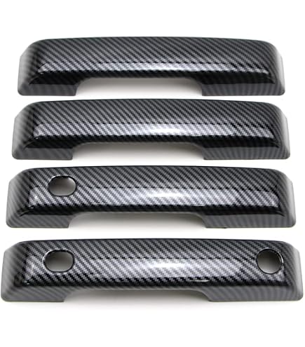 Aazon.co: GZXinWei Carbon Fiber Style Interior Inner Door Handle Arrest Tri Cover Frae