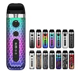 スモック Novo 5 Pod System Kit 900mAh 2ml 電子タバコノボ5 ポッド ベイプ VAPE スターターキット(レッドスタビライズドウッド)