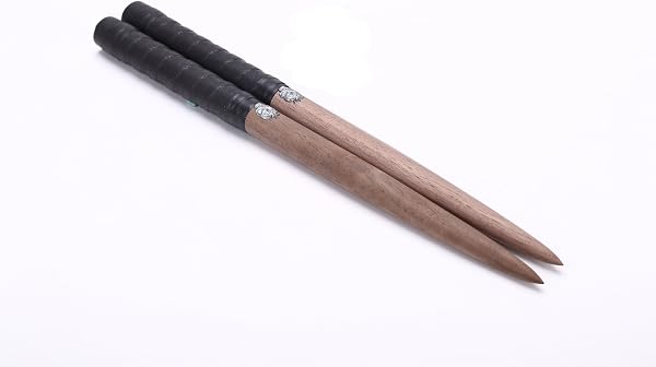 逆鱗マイバチ 超硬材 ドクロ紋章 ブラックウォールナット 超反発力が自慢!2cm-35cm 黒 - 1