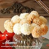マム ミニマム 造花 アレンジ 花器 セット CT触媒 ホワイト オレンジ 花 白 フェイクフラワー 菊