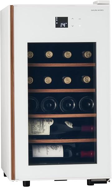 さくら製作所 氷温M5 ワインセラー 日本酒セラー 22本収納 コンプレッサー式 1温度管理 マイナス5℃ 氷温対応 GX22SM525-RH-W (ホワイト) - 1