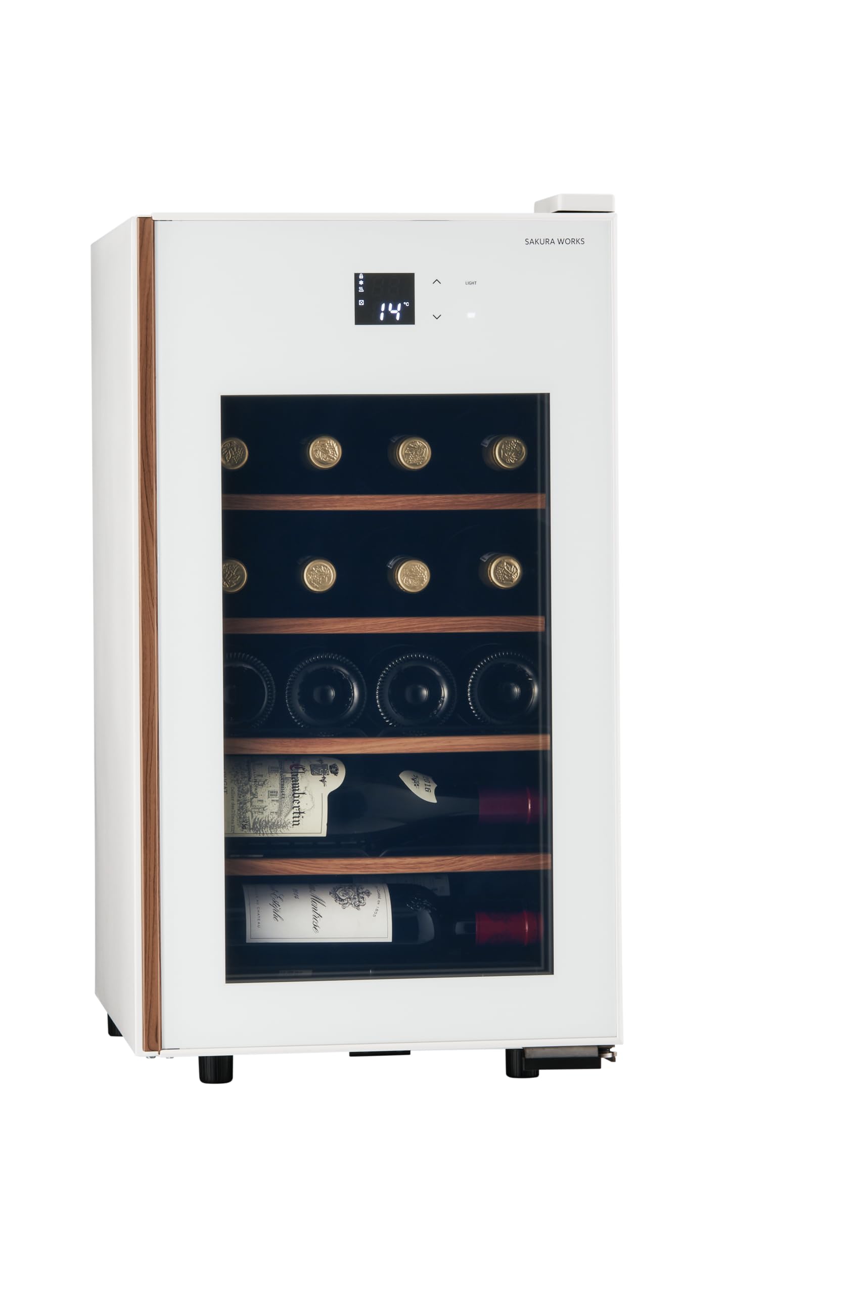 さくら製作所 氷温M5 ワインセラー 日本酒セラー 22本収納 コンプレッサー式 1温度管理 マイナス5℃ 氷温対応 GX22SM525-RH-W (ホワイト) - 1