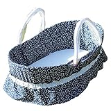 ベビーキャリー クーファン | 3WAY キャリークーファン メイズ素材で固綿敷きマットが付いた 小さなお花でハートがいっぱい ” ネイビーフラワー ”