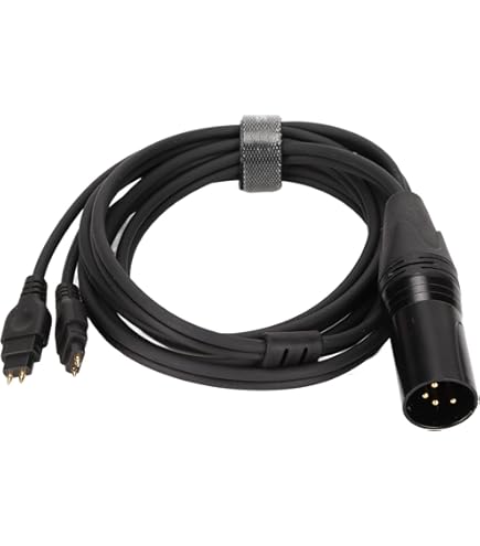 Amazon | Toxaoii 4ピン XLR バランス交換用コード ゼンハイザー HD6XX