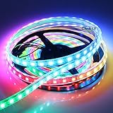 CHINLY 16.4ft WS2812B Individually Addressable LED Strip Light 5050 RGB SMD 300 Pixels Dream Color W