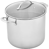 Scanpan STS Stainless Steel Stockpot, 26cm/11 Litre, All Cooktops Including Induction, Oven Safe, Dishwasher Safe