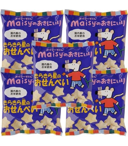 Amazon.co.jp: 創健社 メイシーきらきら星のおせんべい 40g×5個 : 食品