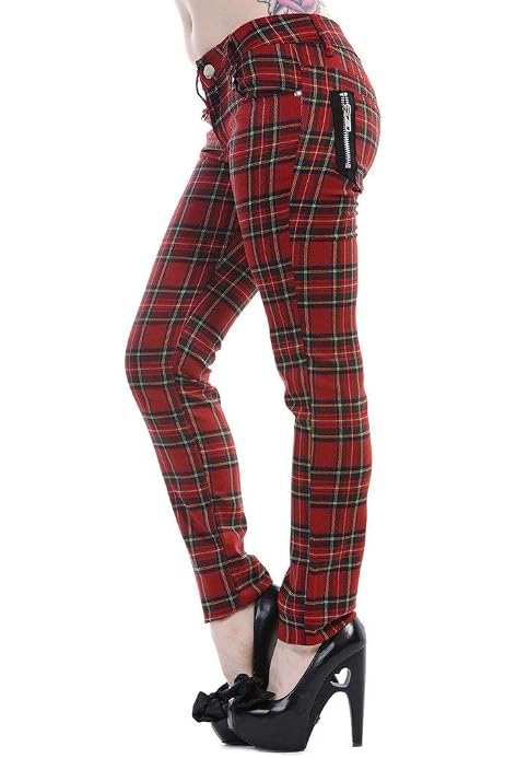 Emo Punk Skinny Jeans Pants Trousers 