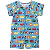 ミキハウス ホットビスケッツ(MIKIHOUSE HOT BISCUITS) ビーンズ&キャビット☆全身水着 90cm ブルー 72-7101-956